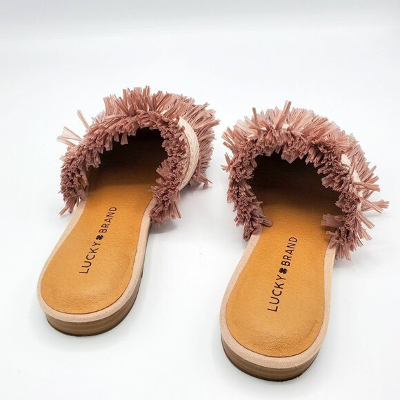 Lucky Brand Woven & Straw Mule Slides‎ - Picture 5 of 10